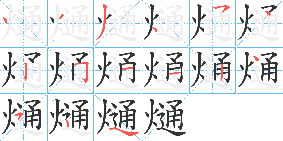 熥字的笔顺