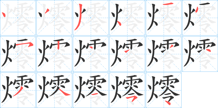 燯字的笔顺