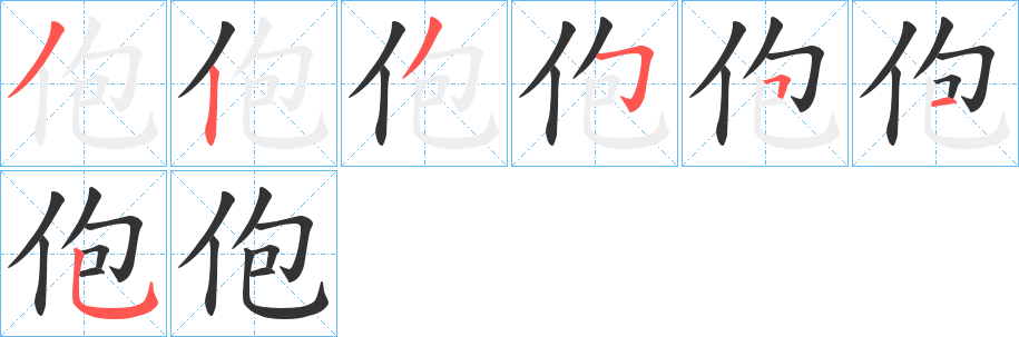 佨字的笔顺
