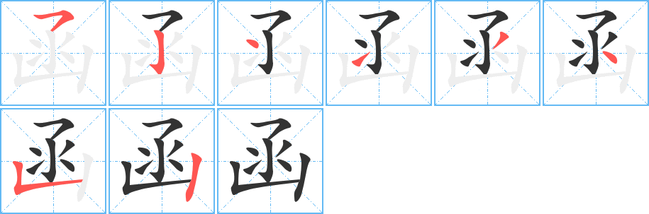 函字的笔顺