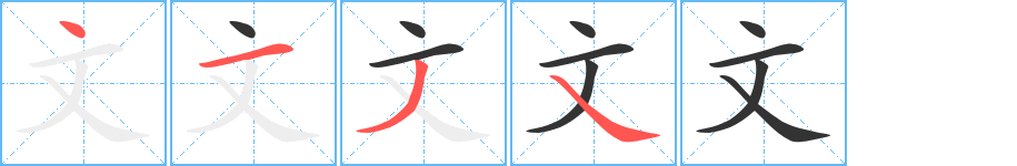 文字的笔顺