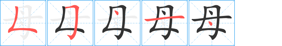 母字的笔顺