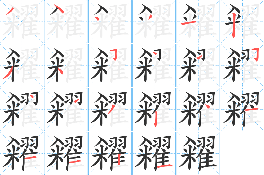 糴字的笔顺