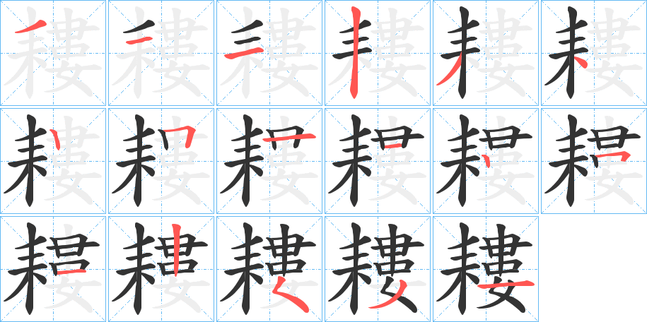 耬字的笔顺