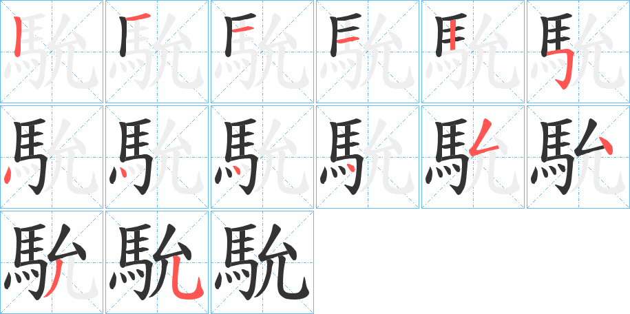 馻字的笔顺