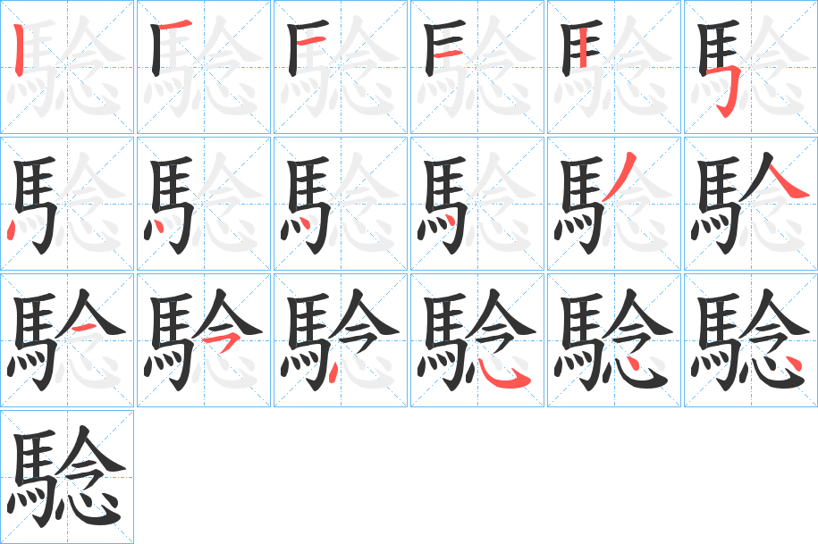 騐字的笔顺