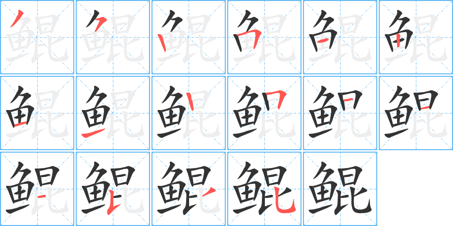 鲲字的笔顺