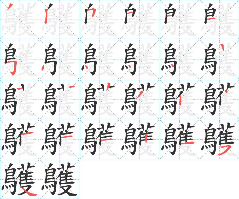 鸌字的笔顺